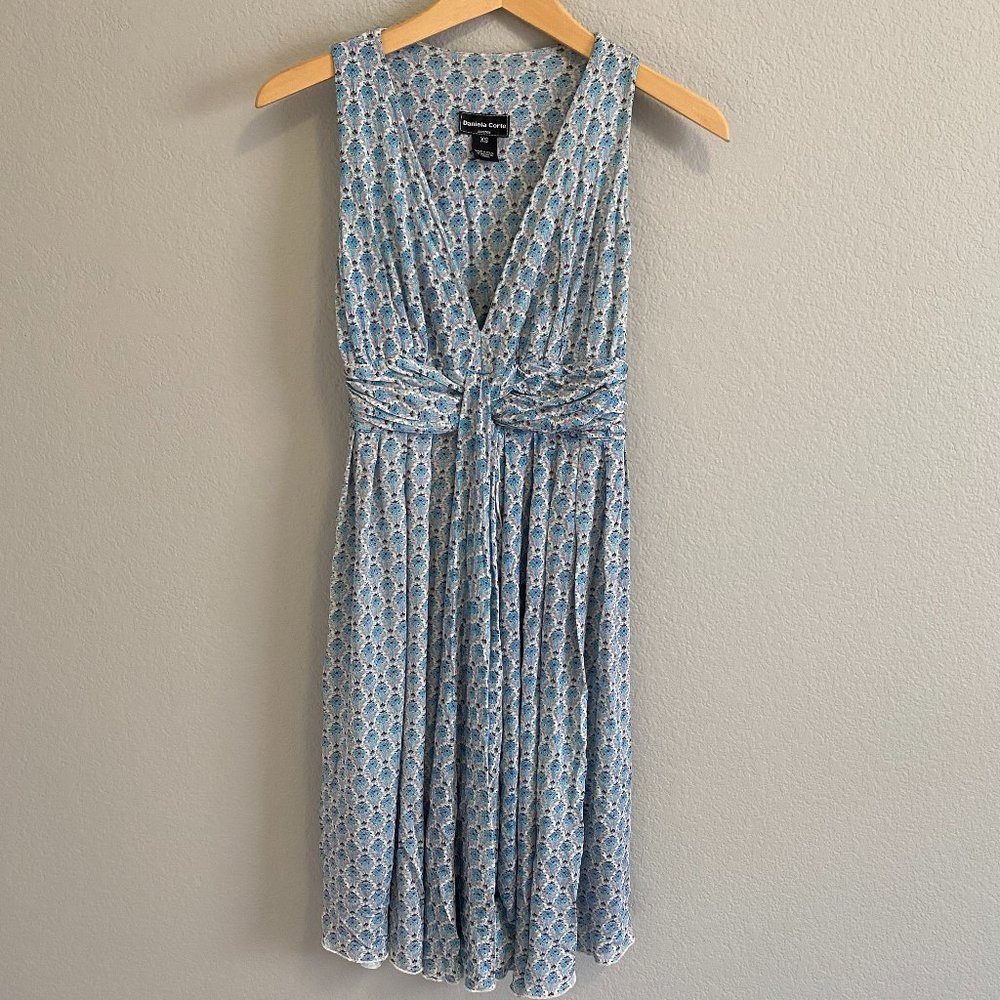 Daniela Corte Stretchy V-Neck Summer Dress | XS